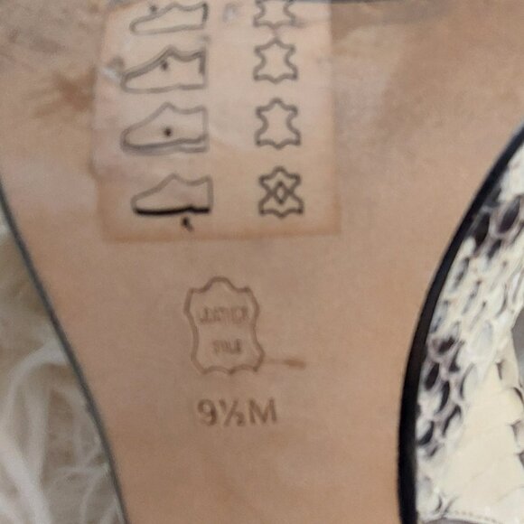 KORS Michael Kors Snakeskin Slingback Kitten Heel - Picture 10 of 11